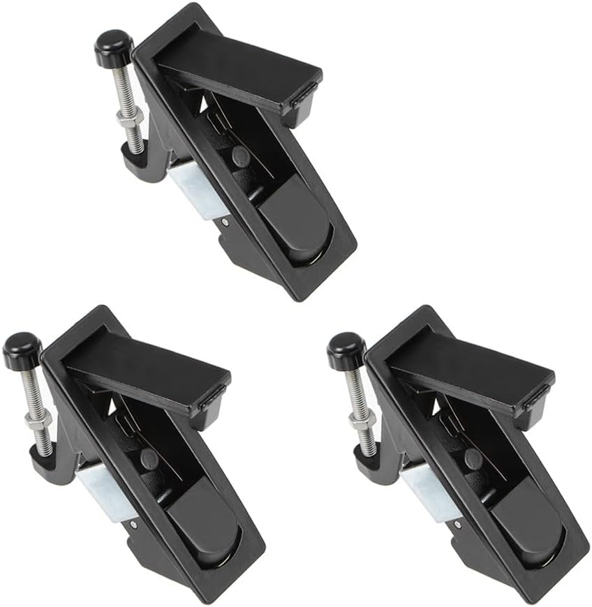 ya 26 10.21 baidi Electric Cabinet Panel Cam Lock Push Button Pop Up Door Lock Keyless,Black 3pcs