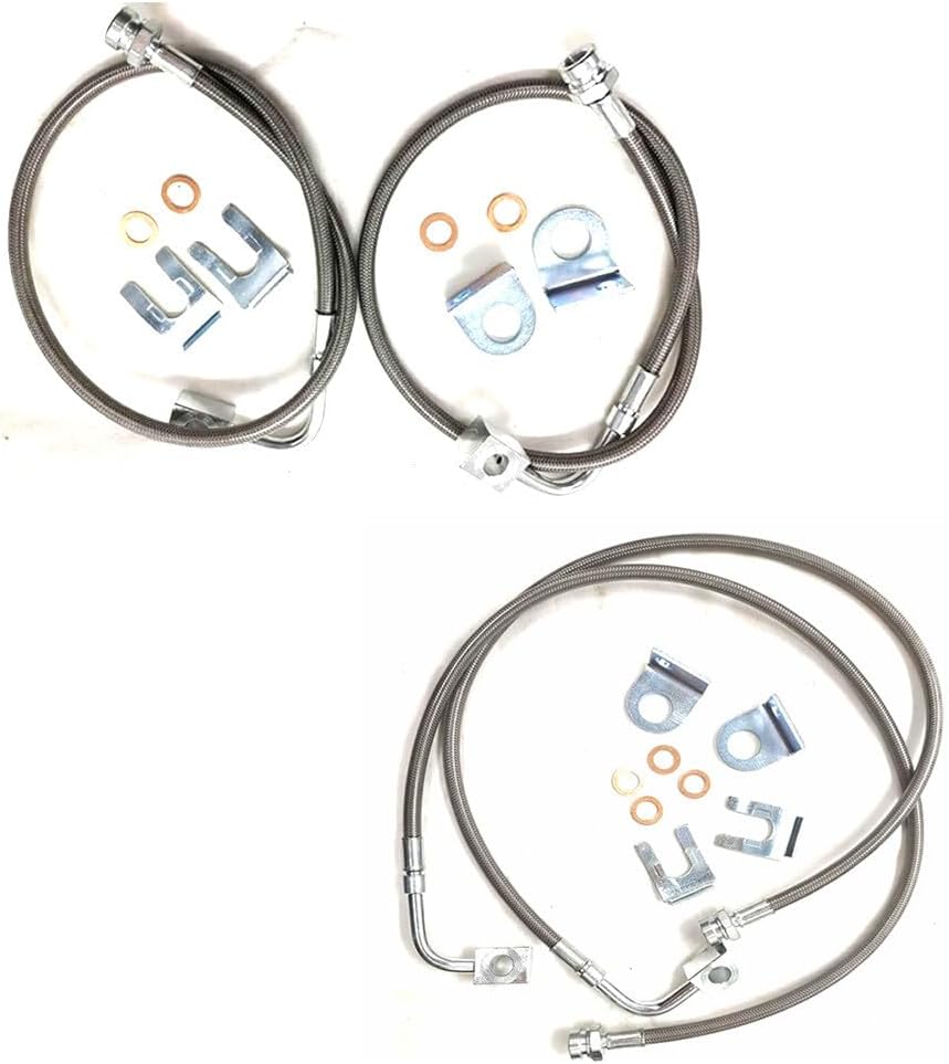 ya 10 9.16 baidi 89716 Front&Rear Stainless Brake Lines for Jeep for Wrangler 2.0 3.6L 3.8L 2007-2018