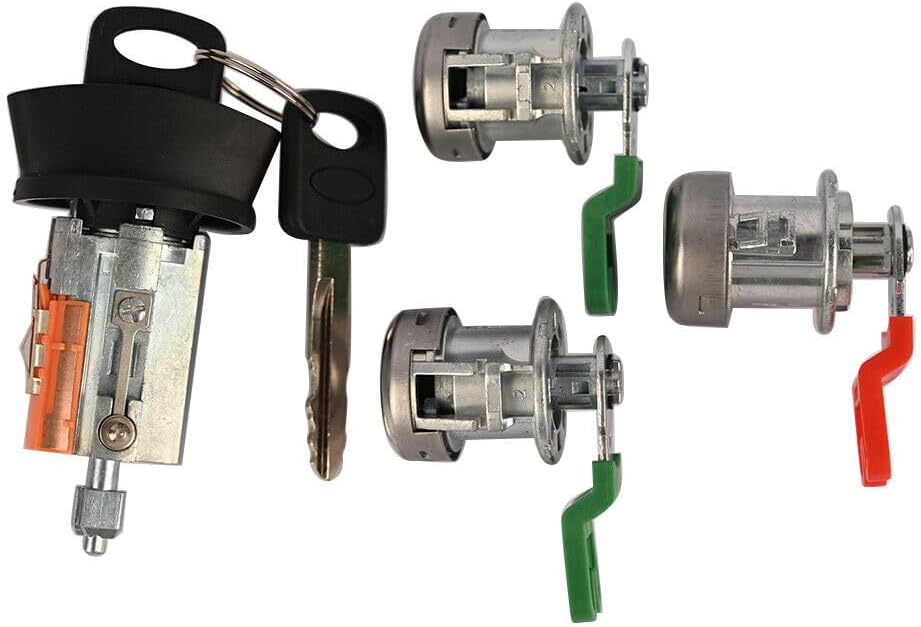 ya 9 10.24 Tailgate & Door Lock Cylinder Ignition Set for Ford 98-07 F-250 F-350 Super
