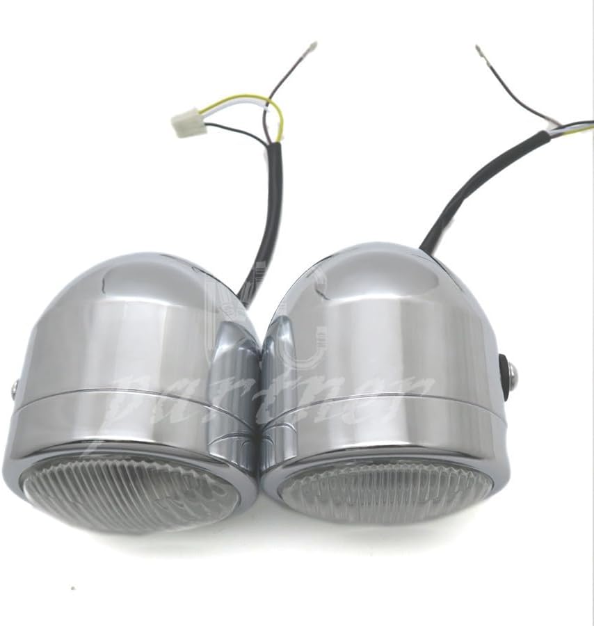 ya 6 8.24 baidi Chrome Twin Headlight Motorcycle Double Dual Lamp Street Fighter Naked Dominator