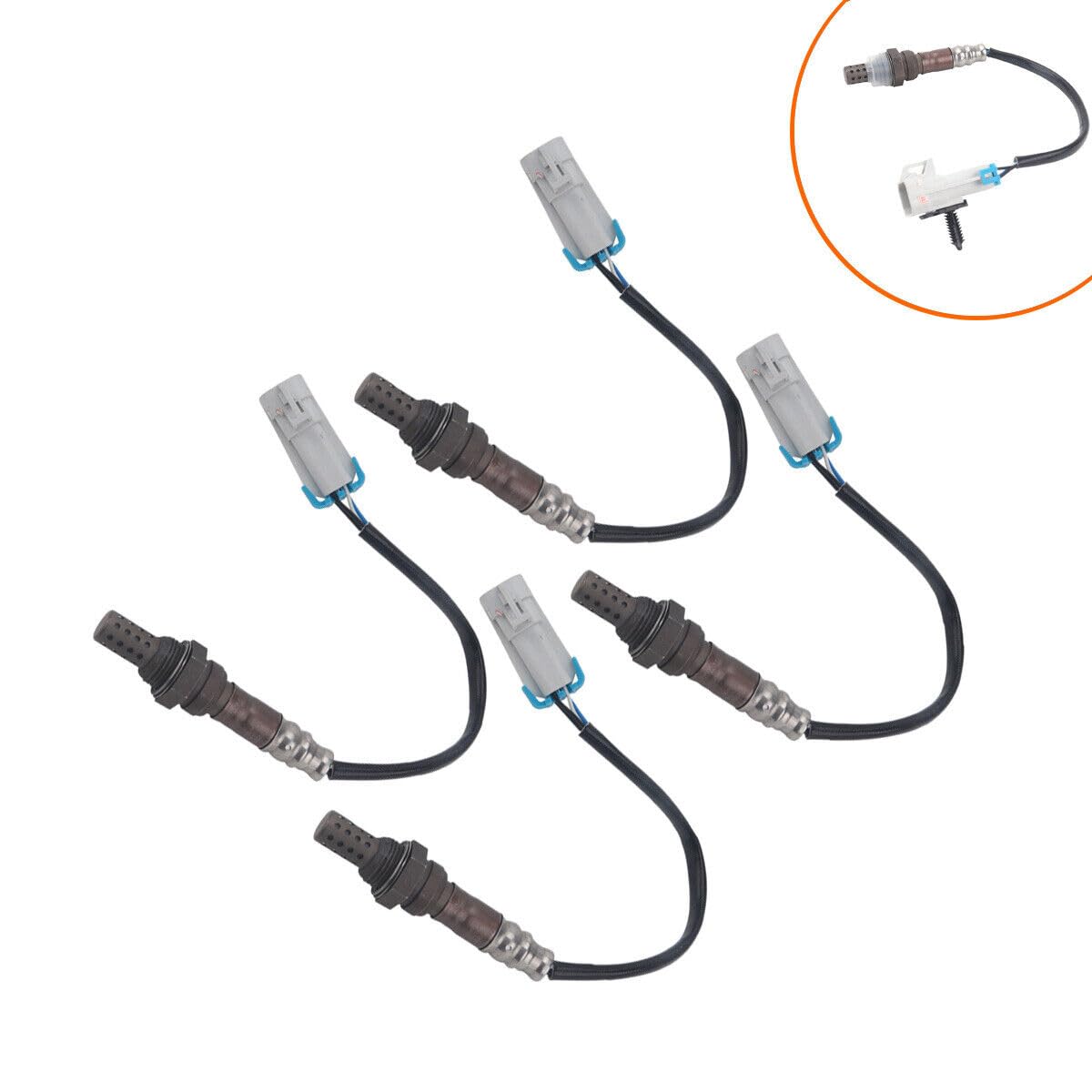 ya 2 8.15 4-Piece Direct kit O2 Oxygen Sensor kit Suitable for Cadillac, for Chevrolet, for GMC, for Buick