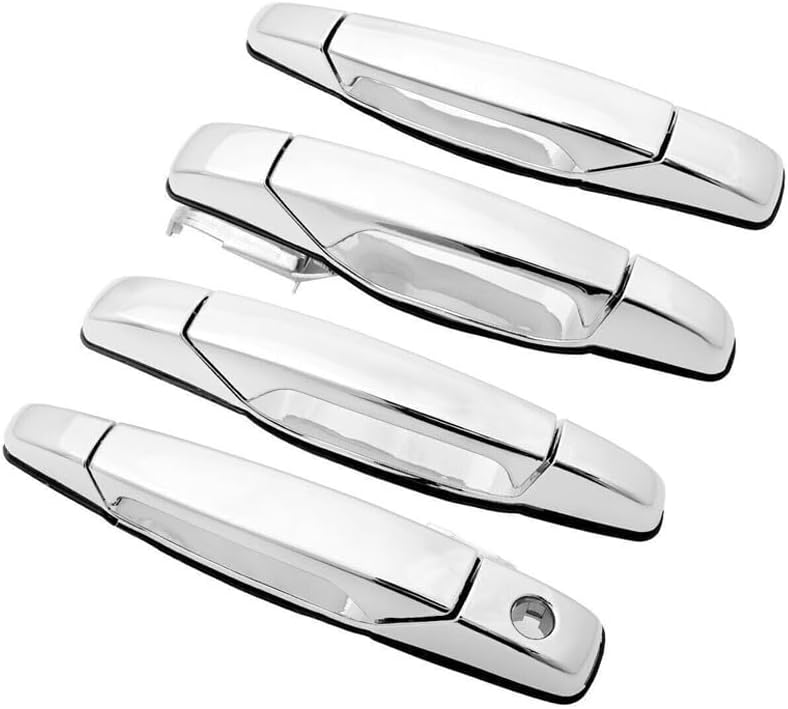 ya 2 8.15 4-Pack Chrome Door Handle for Chevrolet Tahoe for GMC Yukon Sierra Denali 2007-2013 Front