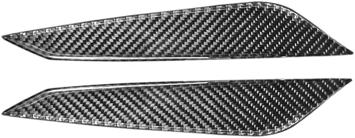 ya 2 8.15 Carbon Fiber Side Gear Shifter Cover Trim for Audi A4 B9 2017 2018 2 pcs