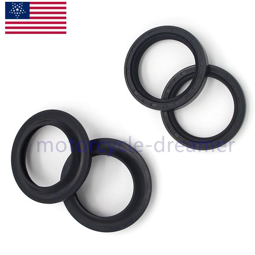 ya 13 9.15 baidi Fork Dust Wiper Oil Seal Kit for Suzuki LS650 Savage 86-2004/LS650 Boulevard S40