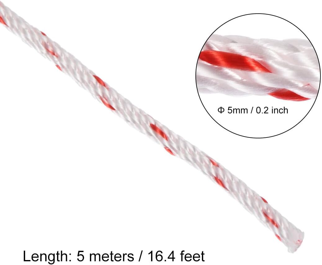 ya 26 10.21 baidi Oil Start Rope 5mm Dia. 5m 16.4ft Polyester Pull Cord for 173F 188F 190F