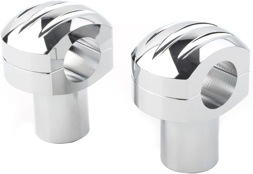 ya 4 8.8.2 1 Handlebar Riser Clamp Fit for Harley Touring Dyna Sportster XL Softail Chrome