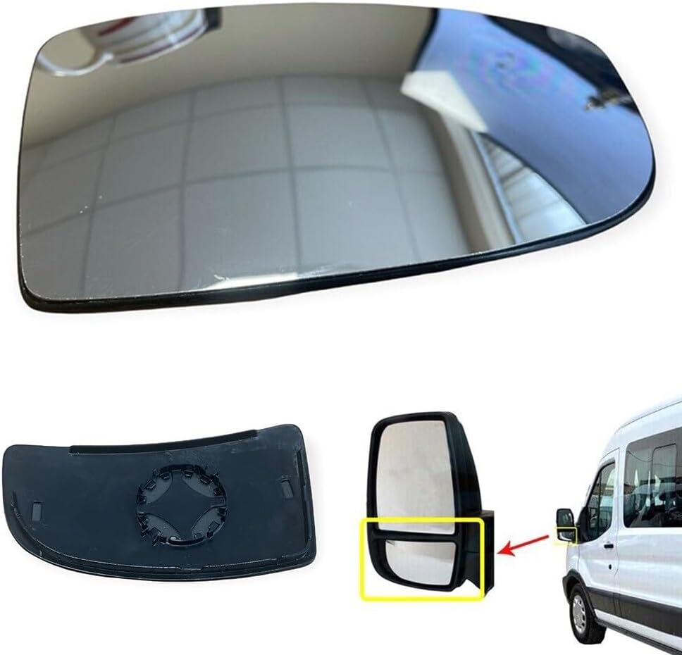 ya 2 8.15 LOWER LH PASSENGER SIDE DOOR WING MIRROR GLASS for for Ford FOR TRANSIT BK3117C718AB