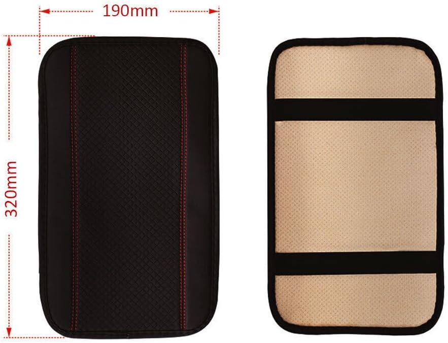 ya 5 8.10 Car Armrest Box Pad Mat Protector Cover PU Embossed Breathable Accessories