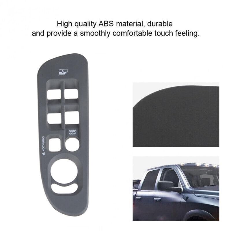 ya 8 8.24 baidi Applicable to 02-10 for Dodge for Ram 1500 2500 3500 Door and Window Switch Baffle Main Protective Cover Gray JK