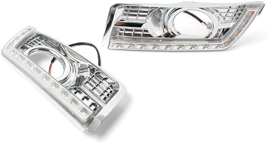 ya 3 8.24 baidi LED Daytime Running Light w/Turn Signal Fit for Cadillac SRX SUV DRL Fog 2011-2014