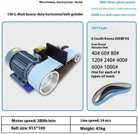 ya 14 9.20 zhengce Belt Sander Metal Grinder Electric Small Sanding and Polishing Machine Vert-17