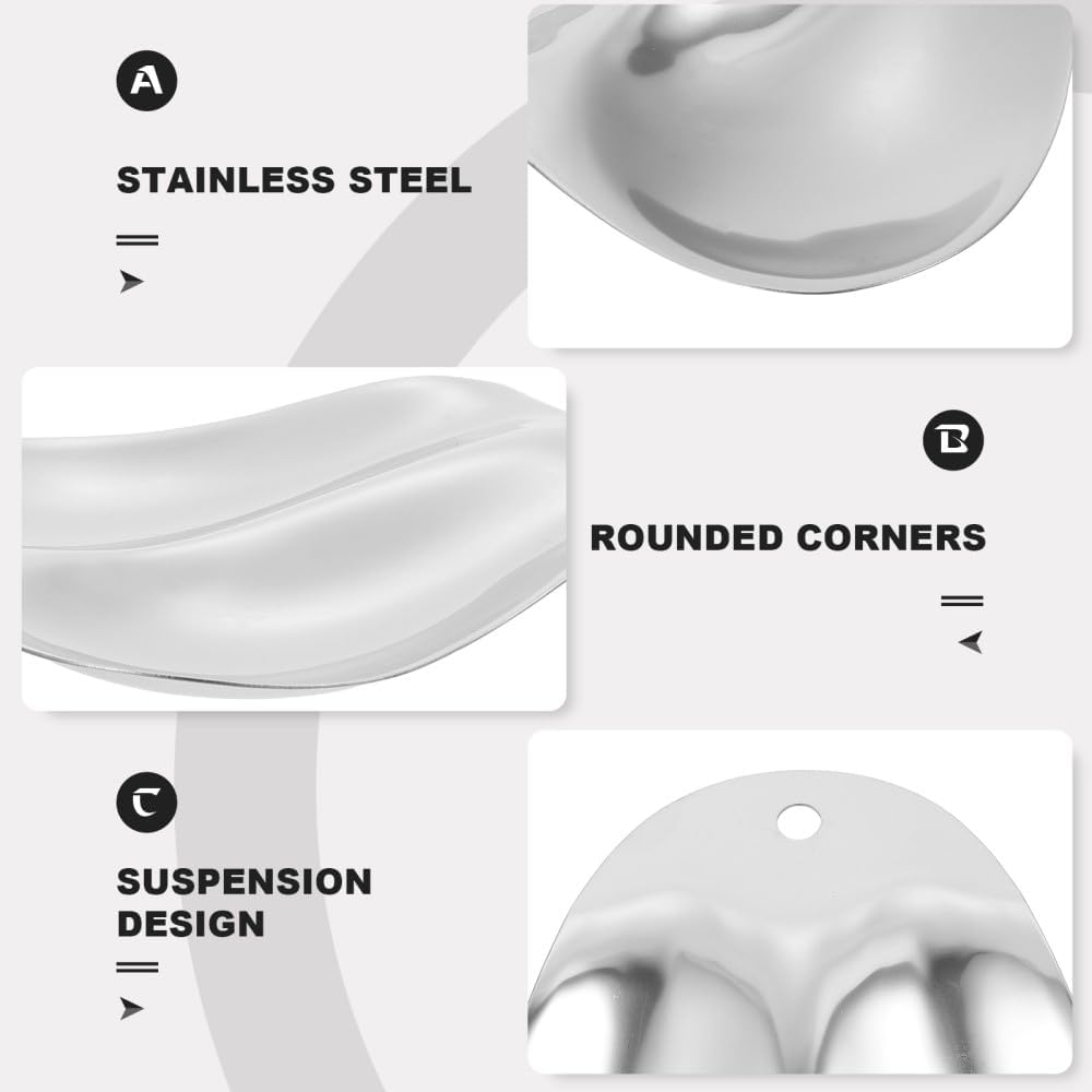ya 26 10.21 baidi 1 Pc Stable Soup Ladle Rack Stainless Steel Filter Spoon Holder (Silver)
