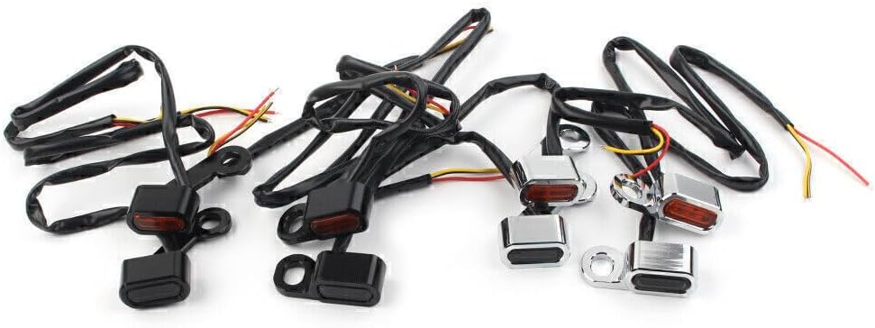 ya 4 8.10 For Harley Touring Electra Glide 2009-2017 Amber LED Turn Signal Indicator Light