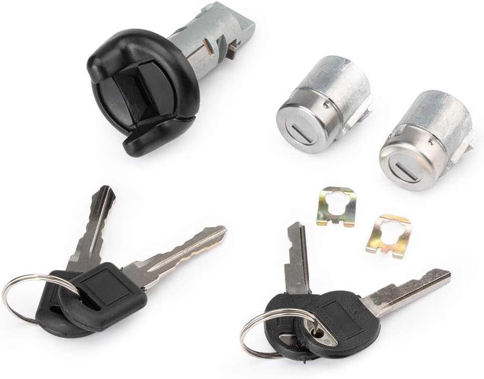ya 11 9.14 baidiIgnition Lock Cylinder and Door Lock Tumbler are Compatible with for Chevrolet for GMC Pickup Key Similar to -
