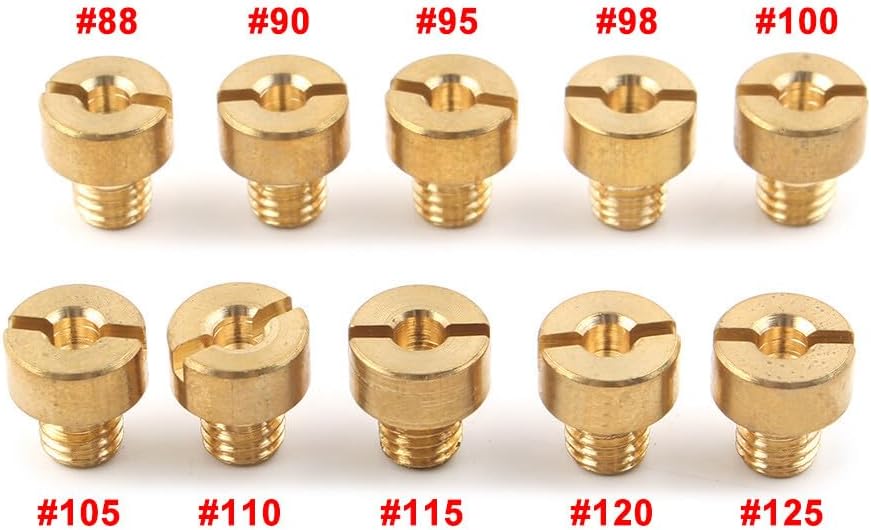 ya 6 8.24 baidi for VM22 VM24 VM26 VM30 Carburetor 125-200cc Engine 88-125 Main Jets Set