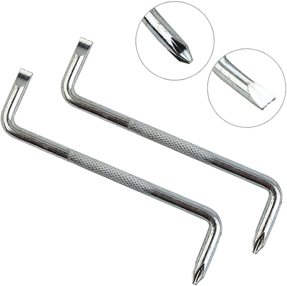 ya 26 10.21 baidi Slotted Cross Screwdriver 2PCS Flat Cross Screw Driver Mirror Polishing