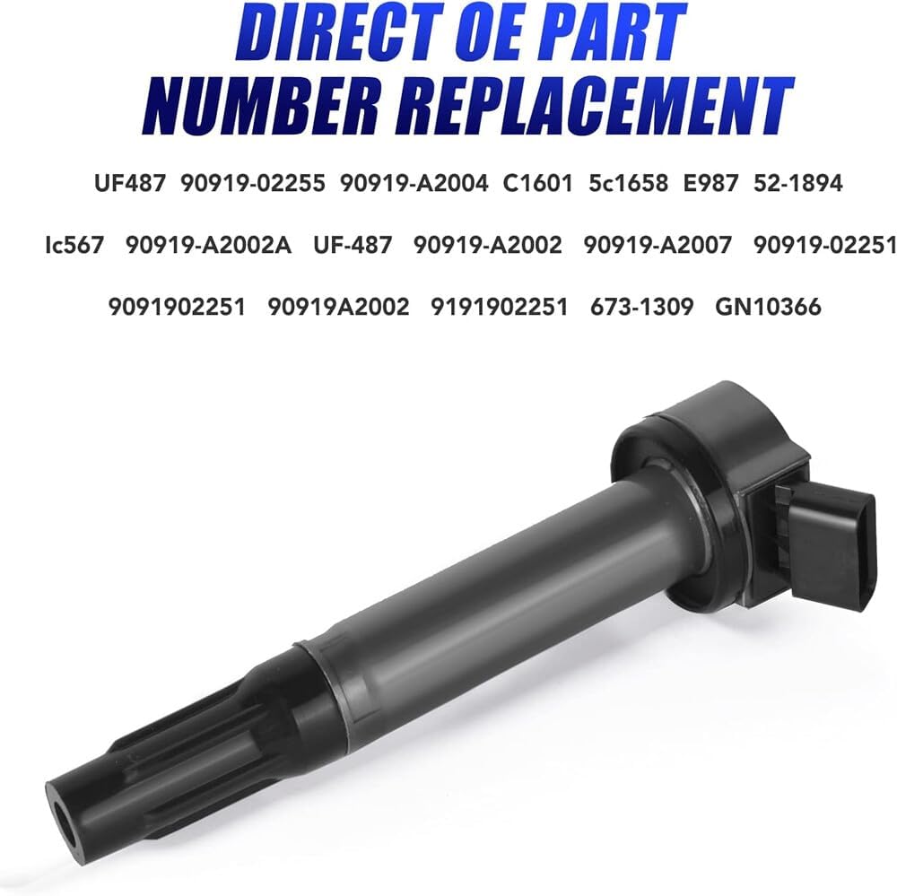 ya 9 10.24 6-pack ignition coils and 6-pack Platinum TT spark plugs for Toyota for Lexus Camry-