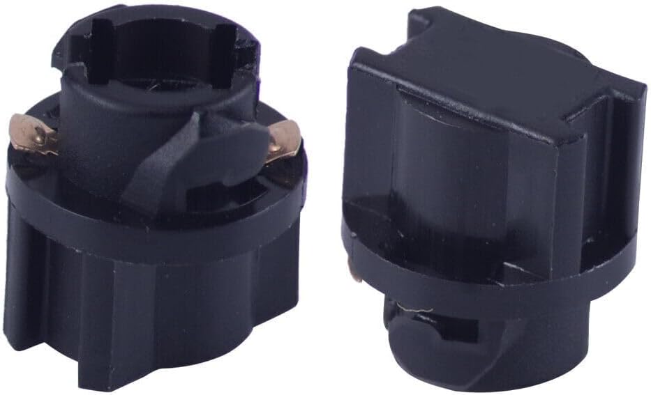 ya 4 8.14 8-Pack T5 Socket Twist Lock Dashboard Cluster Light Bulb Holder Black