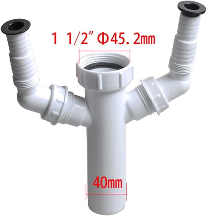ya 28 10.13 baidi Sink Waste Trap 112 Inlet Double Outlet for Washing Machine Fit