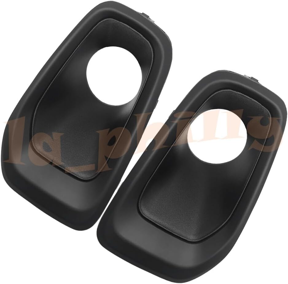 ya 9 10.24 For 2015 2016 2017 2018 for Jeep Renegade RH&LH Bumper Fog Lamp Bezel Matte Black