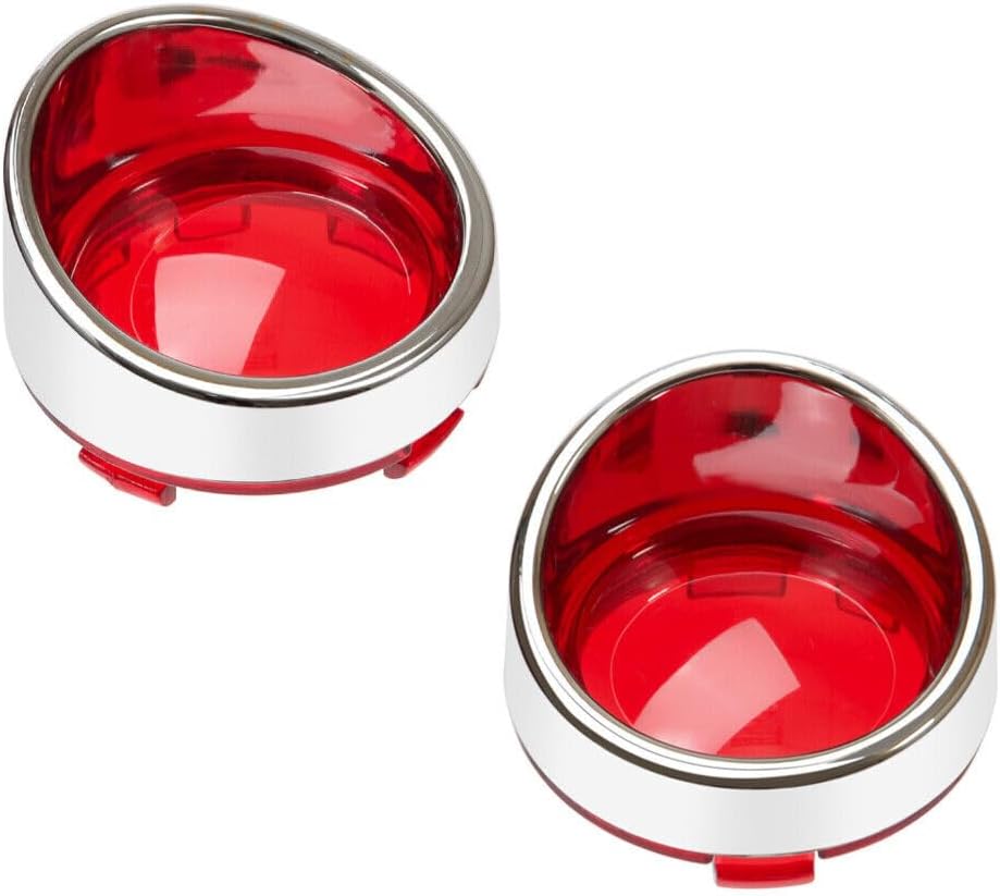 ya 5 8.24 baidi Turn signal light red lens cover sunshade for Harley Touring Electra Glide