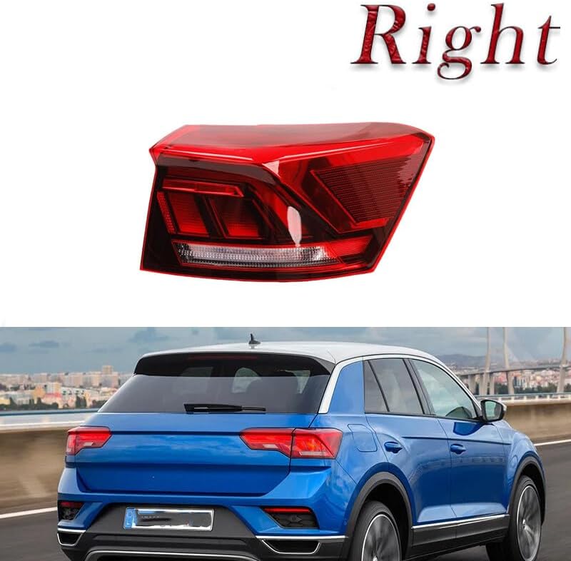 ya 9 10.24 Right Outer Tail Light LED Warning Brake Light for VW T-ROC 2018-2021