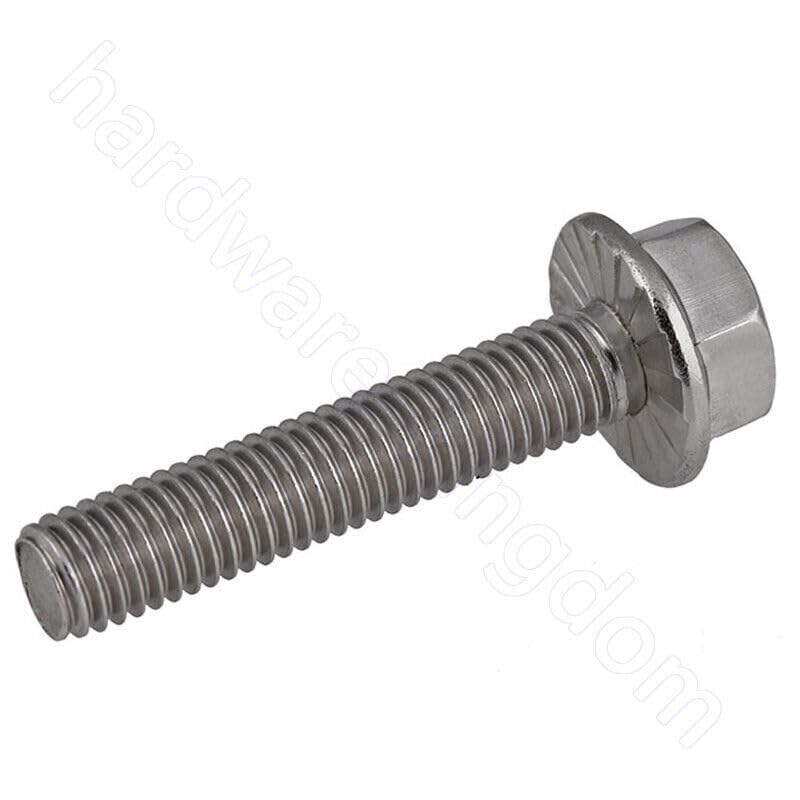 ya 16 10.20 baidi Serrated Flanged Hex Head Screws M5 M6 M8 M10 M12 Bolts 304 Stainless Steel