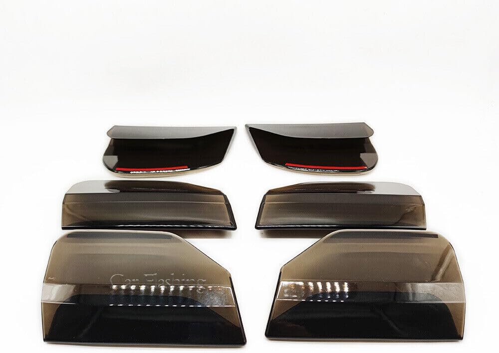 ya 7 8.24 baidi for Mustang 2018-2022 Smoked Black Tail Light Lamp Cover Guard Trim