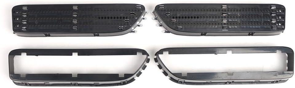 ya 2 8.15 Silver Black Side Grill Fender Vent Grille for for BMW E46 For M3 2001-2006