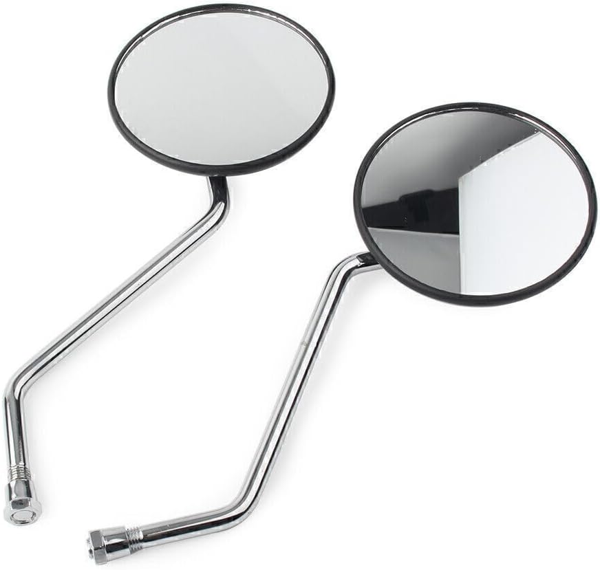 ya 14 9.20 zhengce for Suzuki Pair 10mm Motorcycle Rear View Rearview Side Round Mirrors Unive-1