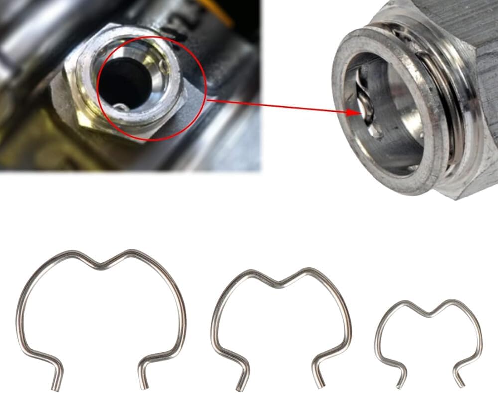 ya 10 9.16 baidi 18Pcs Quick Connector Clip Transmission Oil Cooler Line Clip 6-3/8'' 1/2'' 5/8''
