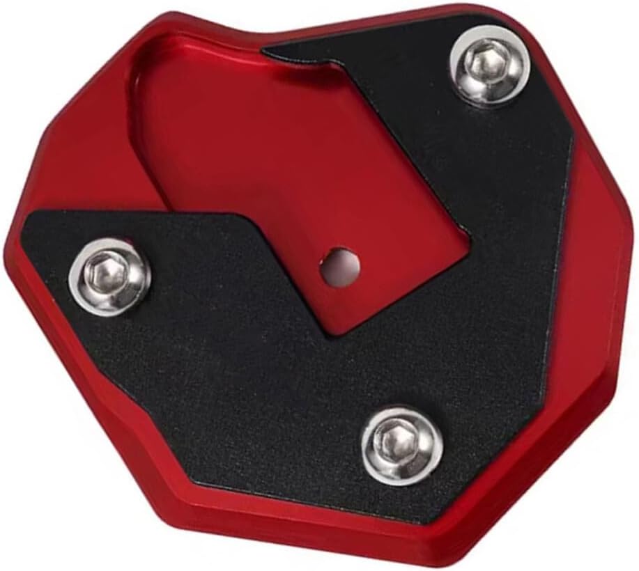 ya 2 8.15 Side Stand Enlarge Kickstand Pad Red for Suzuki HAYABUSA GSX1300R 2008-2021