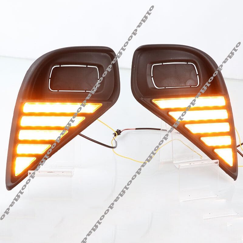 ya 7 8.24 baidi for Toyota Highlander 2020-23 Working LED Fog Lamp Daytime Running Light upgrade