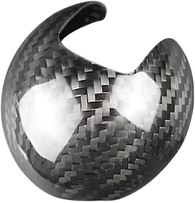ya 4 8.24 baidi Black Carbon Fiber Car Gear Shift Knob Cover Trim Fit for Audi A3 S3 2014-2018