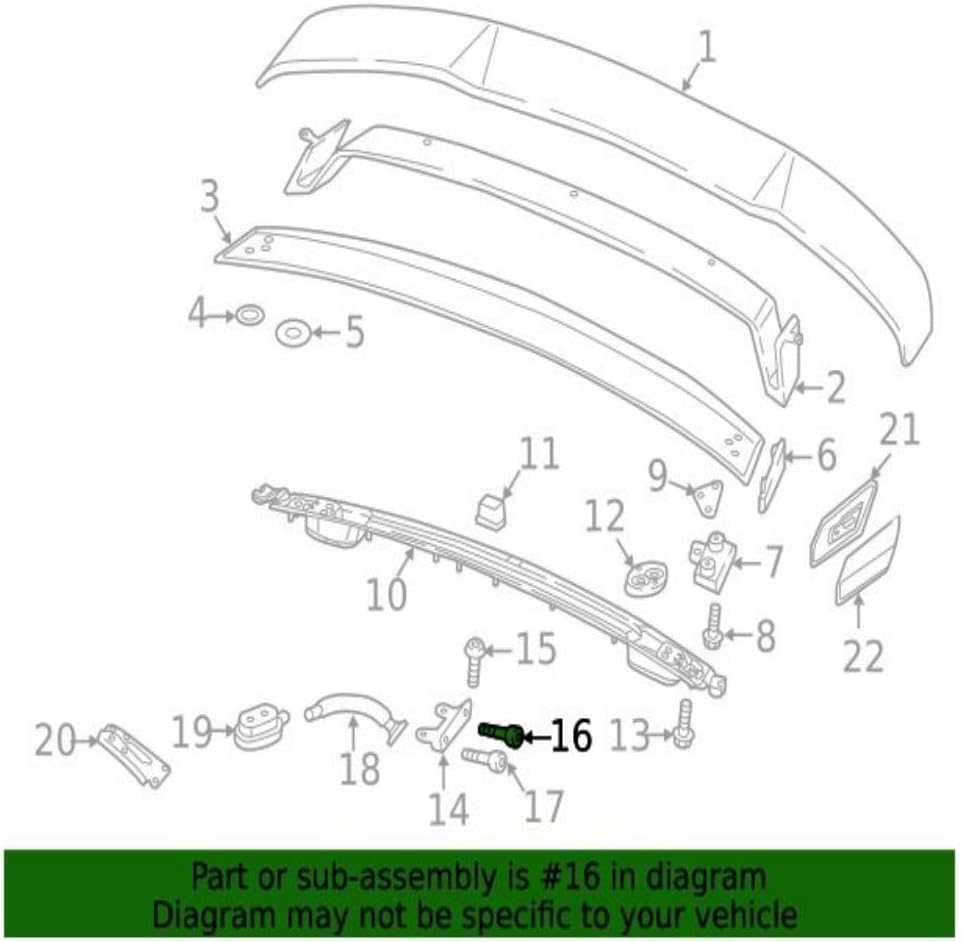 ya 5 8.24 baidi N91124501 Drive Unit Bolt for Audi