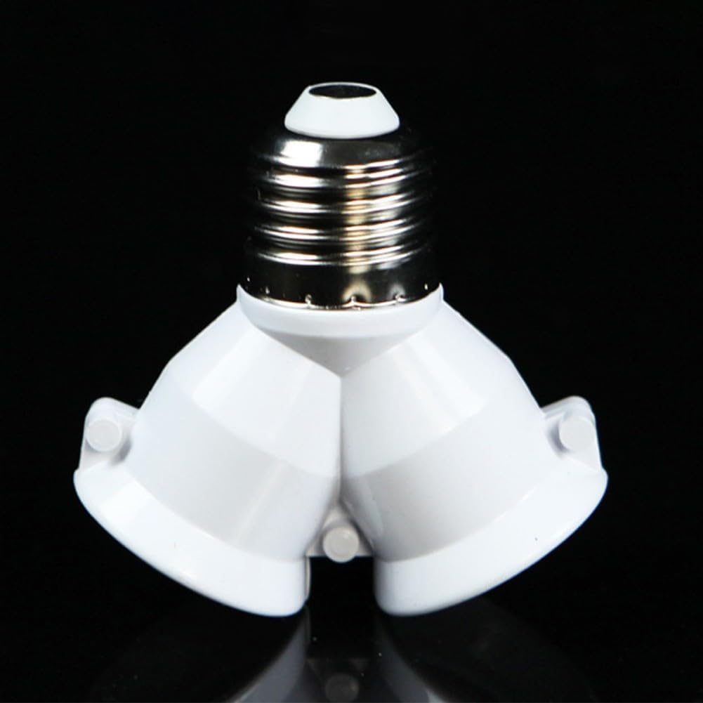 ya 26 10.21 baidi E27 to 2E27 Lamp Holder One Point Two Adapter Light Bulb Base Stand Holder