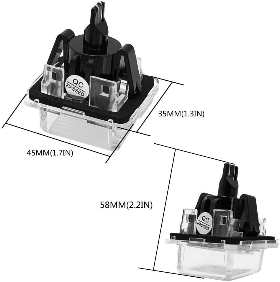 ya 14 9.20 zhengce White Error LED License Plate Lights Assy For Mercedes C CLS CLA E S Class-1