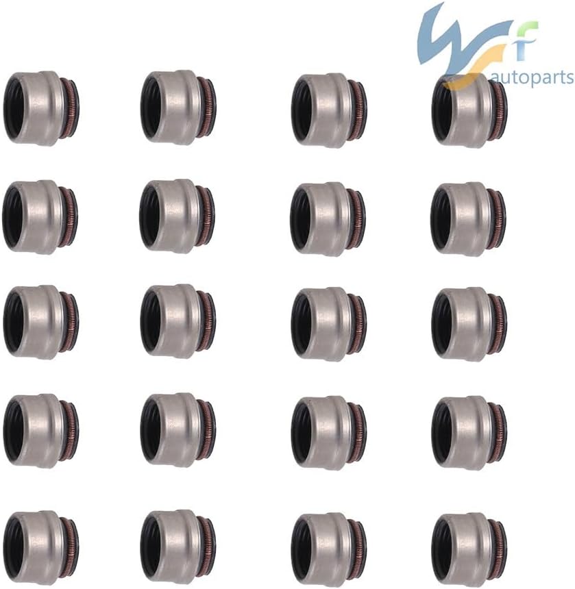 ya 10 9.16 baidi 20PCS 6mm Valve Stem Oil Seals KIT for VW for Passat Beetle for Golf for Audi for A4 A6 for A8 1.8T