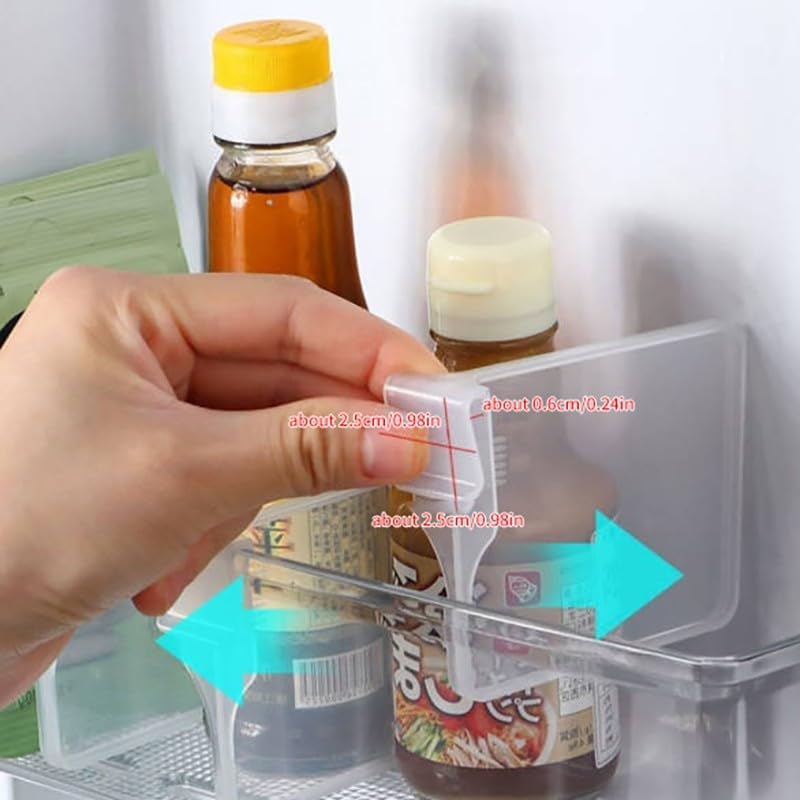 ya 26 10.21 baidi 10Pc Refrigerator Partition Board Stora Retractable Plastic Divider Adjusta-wq