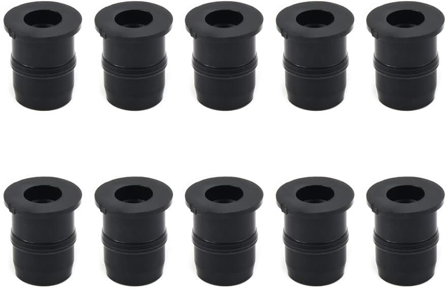 ya 2 8.15 10pcs/set 5mm Nuts Metric M5 Windscreen Fairing Rubber Nuts Motorcycle Bikes