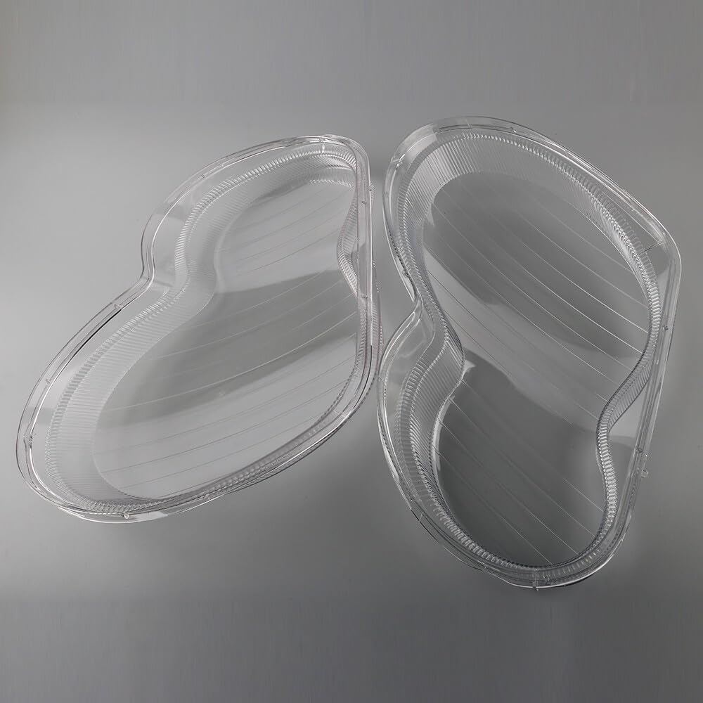 ya 9 10.24 2Pcs Headlight Lens Cover Left+Right Side Replacement For 2001-2007 C-Class W203