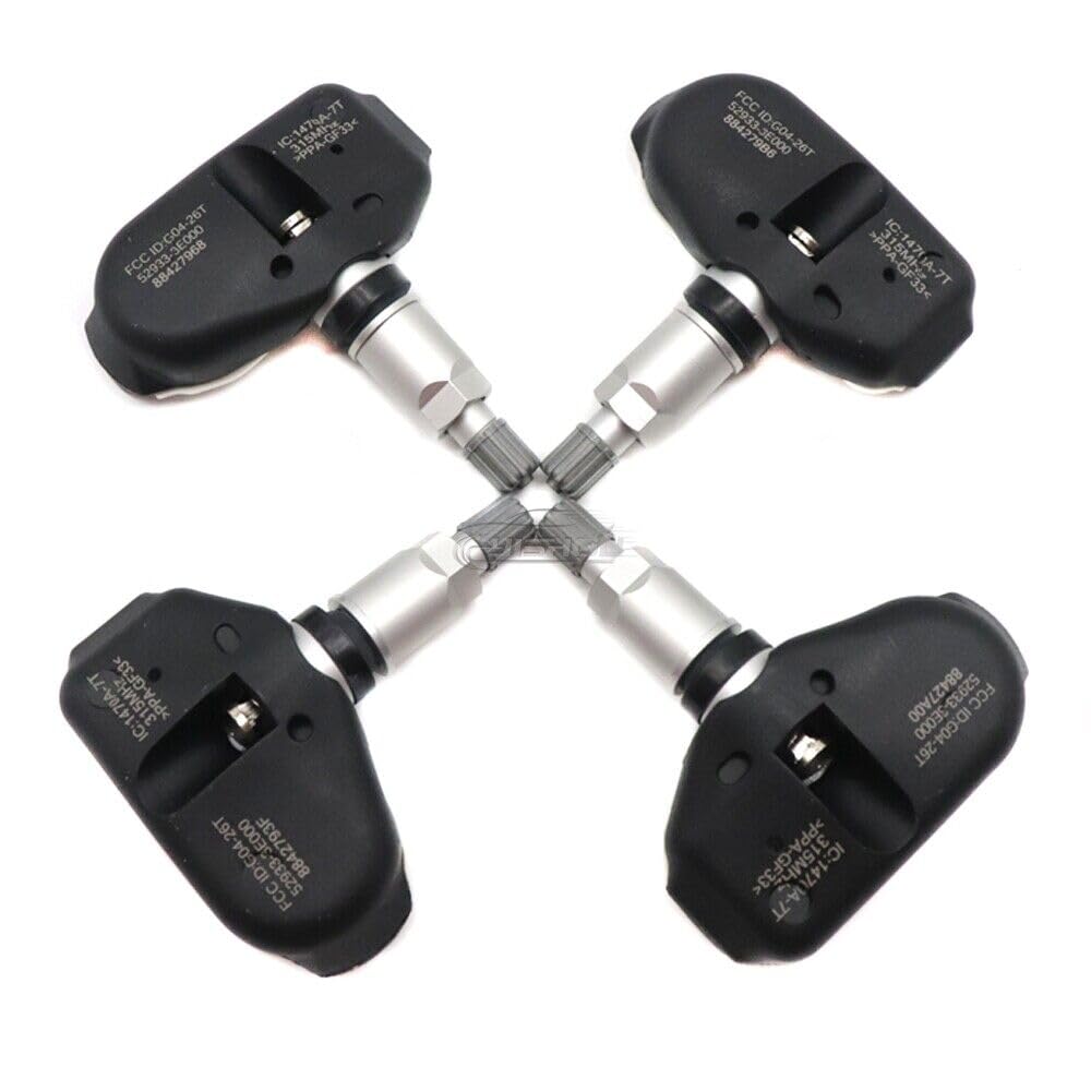 ya 4 8.8 52933-3E000 4-Piece tire Pressure Sensor Suitable for Modern Sonata Tucson Tiburon