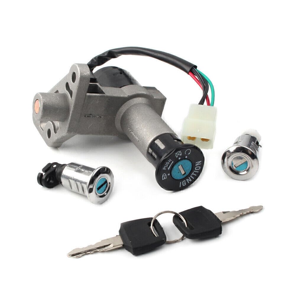 ya 9 10.24 GY6 50CC Ignition Switch Key Lock Gas Tank Cap Set fits Scooter Moped TAOTA