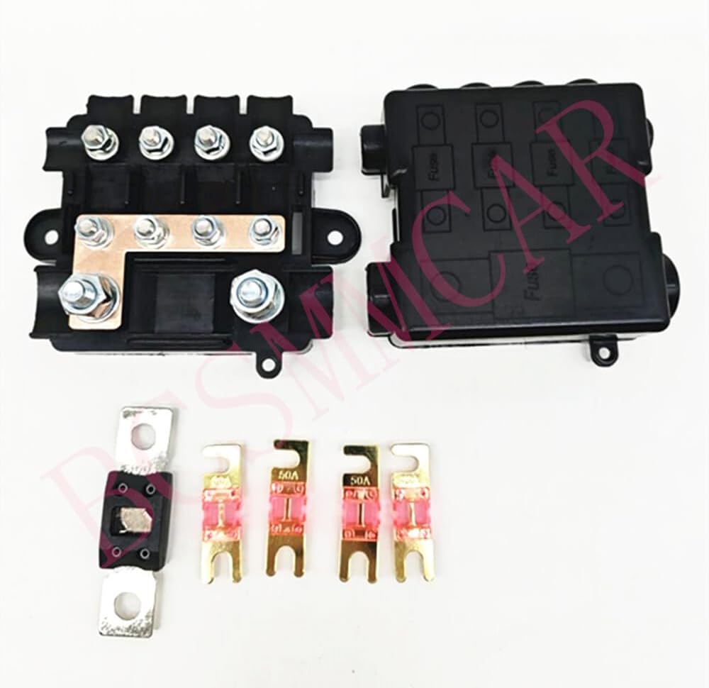 ya 5 8.10 5-Way Waterproof Fuse Box Block Holder Indicator DC 32V 25A-500A For Car Marine