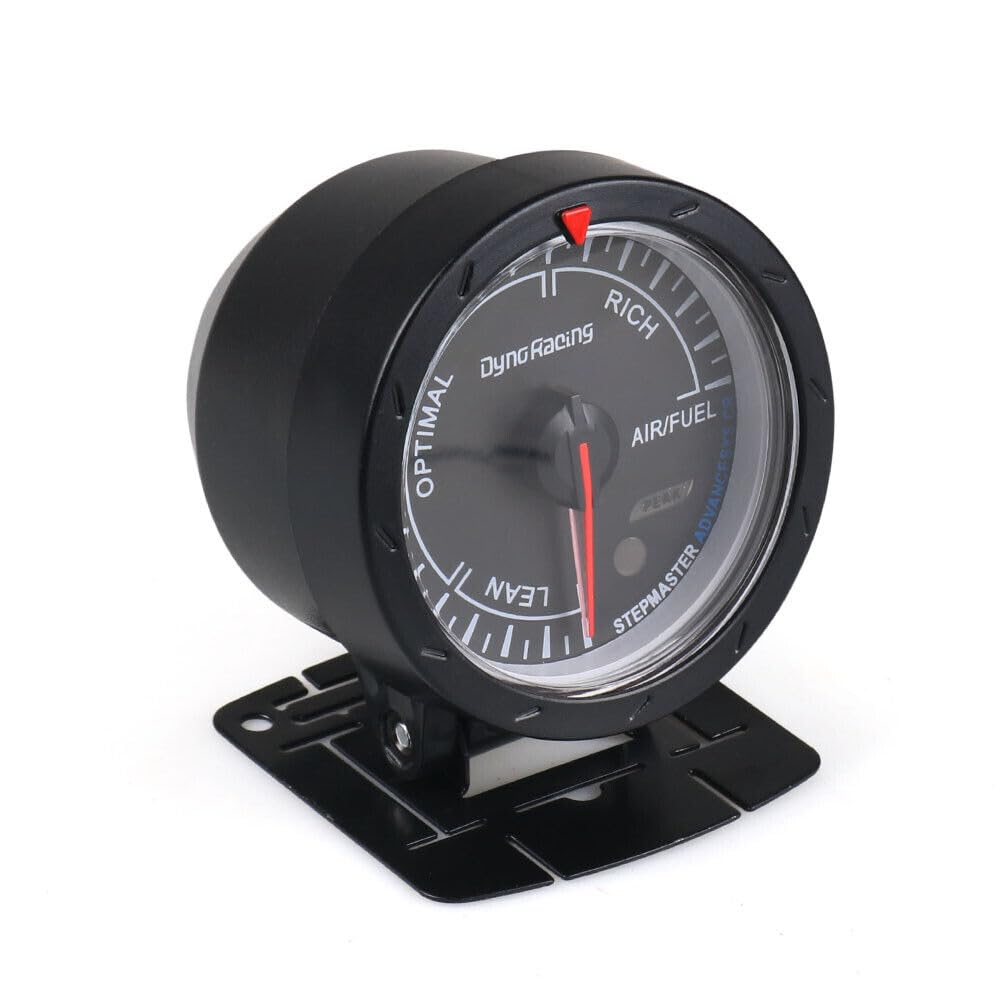 ya 4 8.8 2.5 Inch 60mm Car Air Fuel Ratio Meter White and Red LED Tachometer Black Face Car Meter
