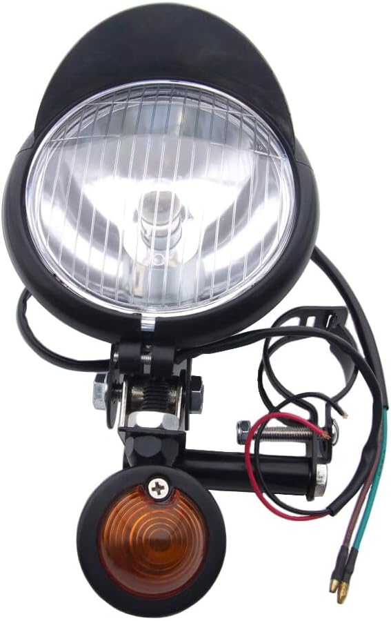 ya 4 8.14 2x Motorrad Roller Zusatzscheinwerfer Nebelscheinwerfer mit Blinker Universal