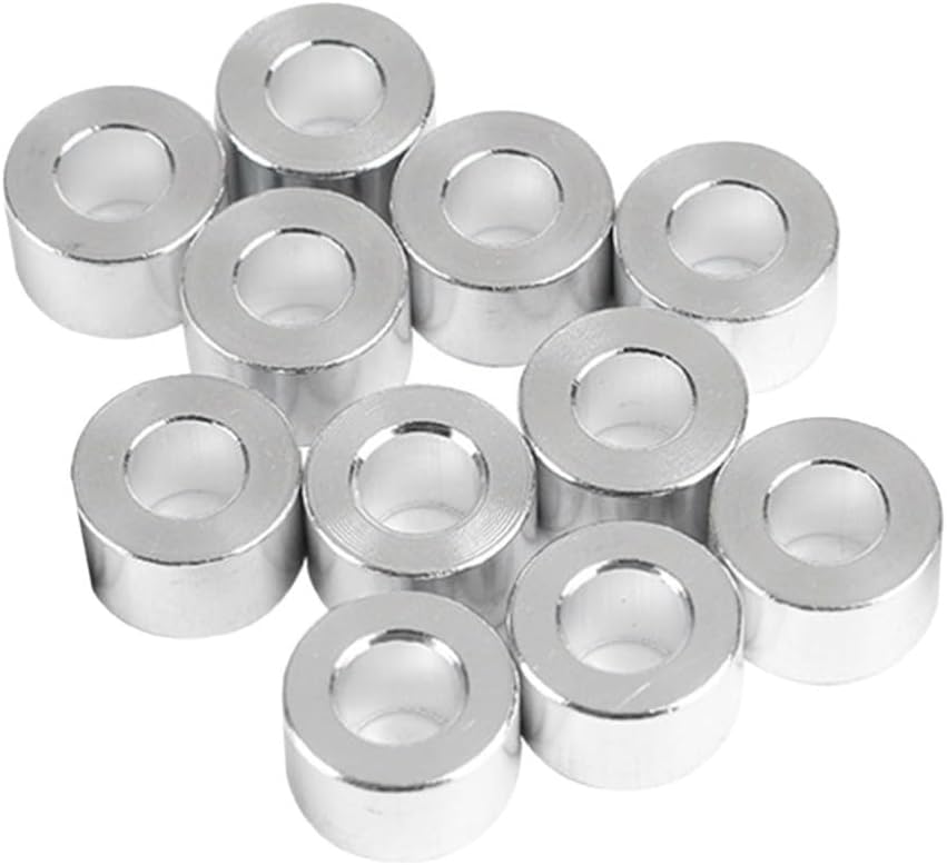 ya 5 8.10 10 Pcs Flat Gasket Sleeve Silver Aluminum Bushing Bushings 3D Printer