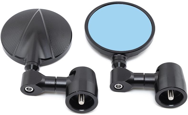 ya 2 8.15 Black CNC Handlebar End Side Mirror for Benelli Leoncino 500 502c 752s TRK502X