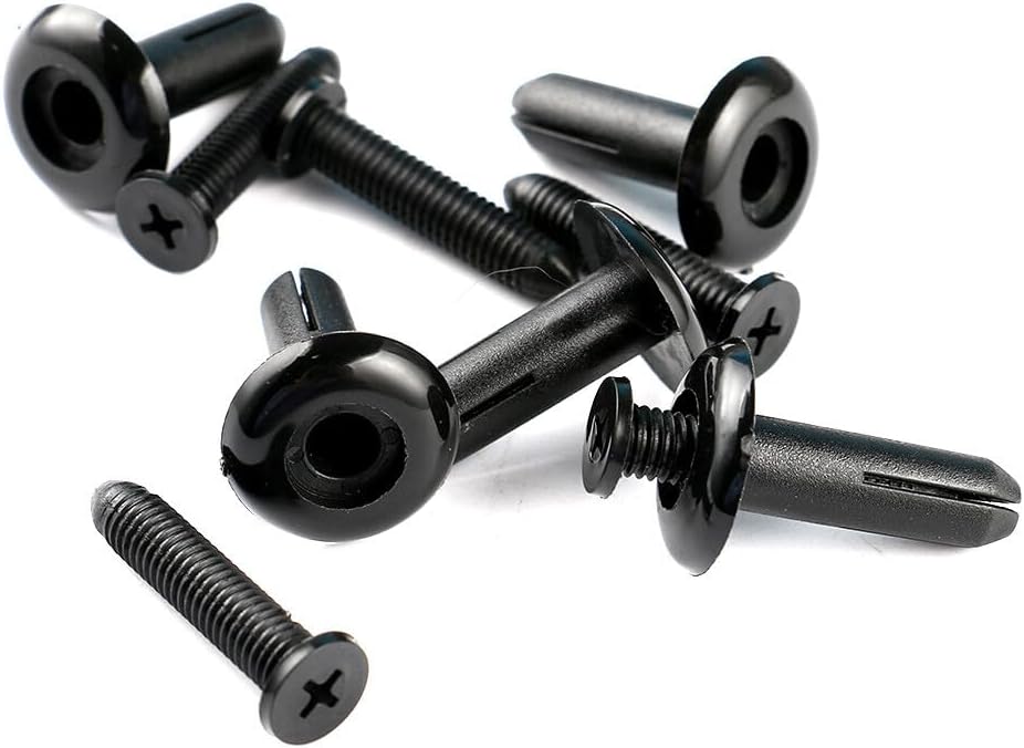 ya 27 10.13 baidi 10 x Front Bumper Push Type Retainer Clips Fits for Mitsubishi Eclipse Plastic Black