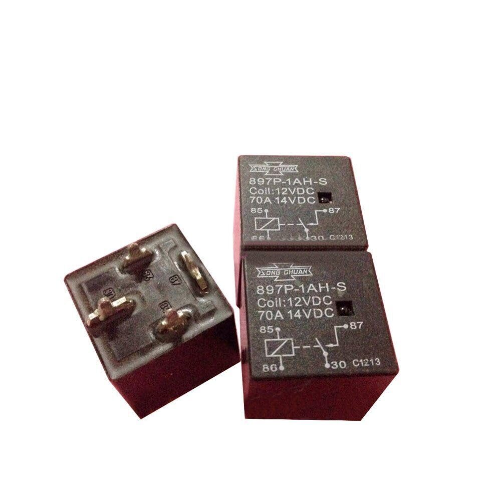 ya 16 10.20 baidi 1PCS 897P-1AH-S-12VDC 897P-1AH-S 12VDC Automotive Relay 70A 4 Pin #W7*-